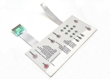 Изготовленная на заказ плоская клавиатура мембраны для микроволновой печи с защищать слой внутрь